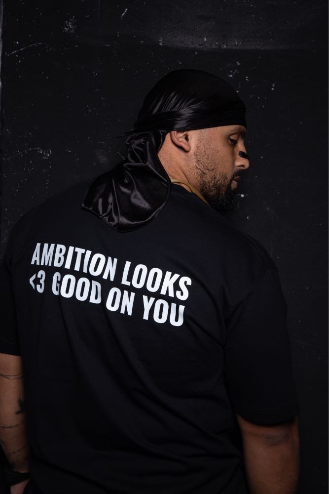 HUSTLER SPIRIT // BLACK MODE T-SHIRT - No Basic Zone