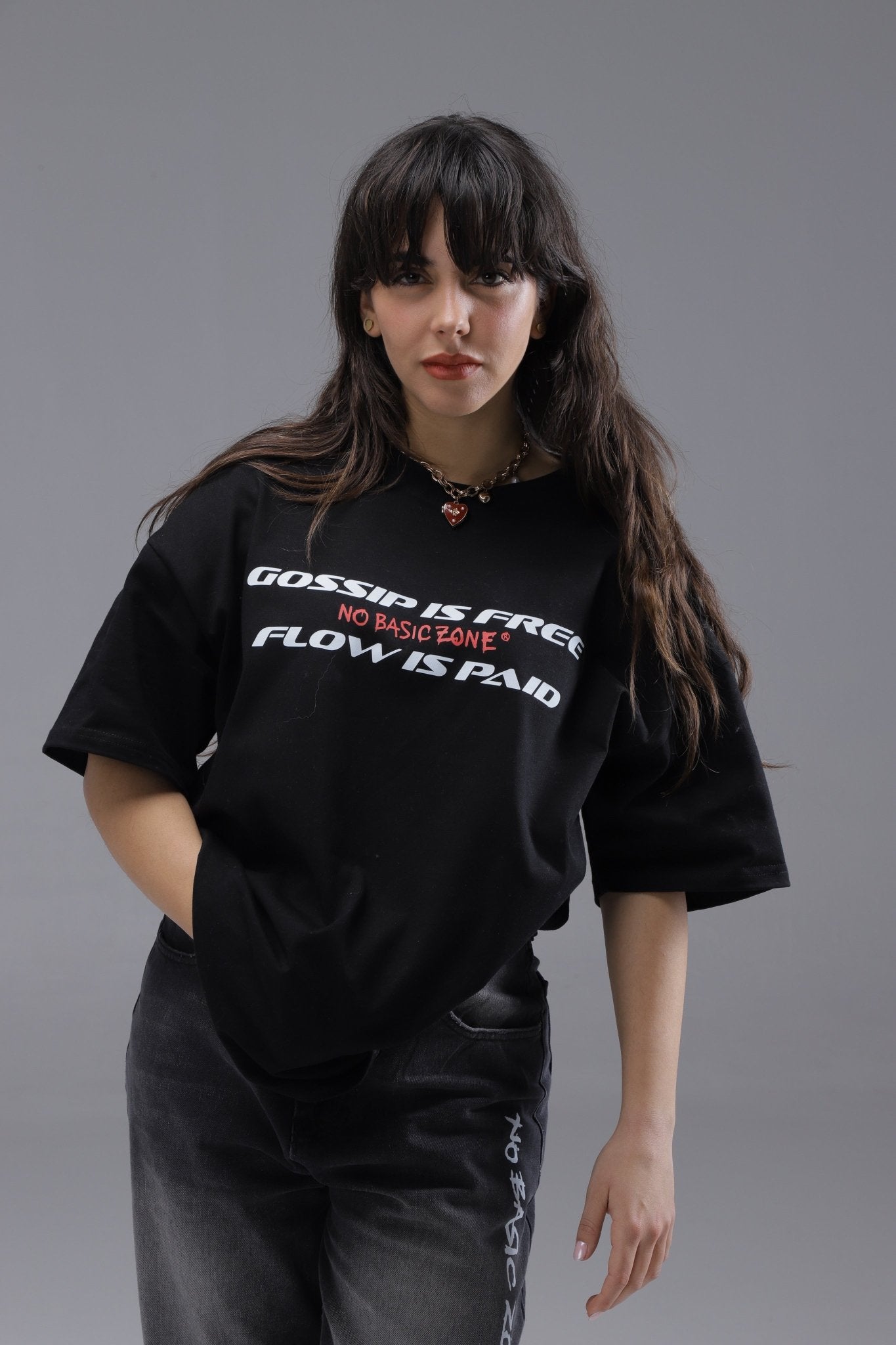 REAL RECOGNIZES REAL // BLACK T-SHIRT - No Basic Zone