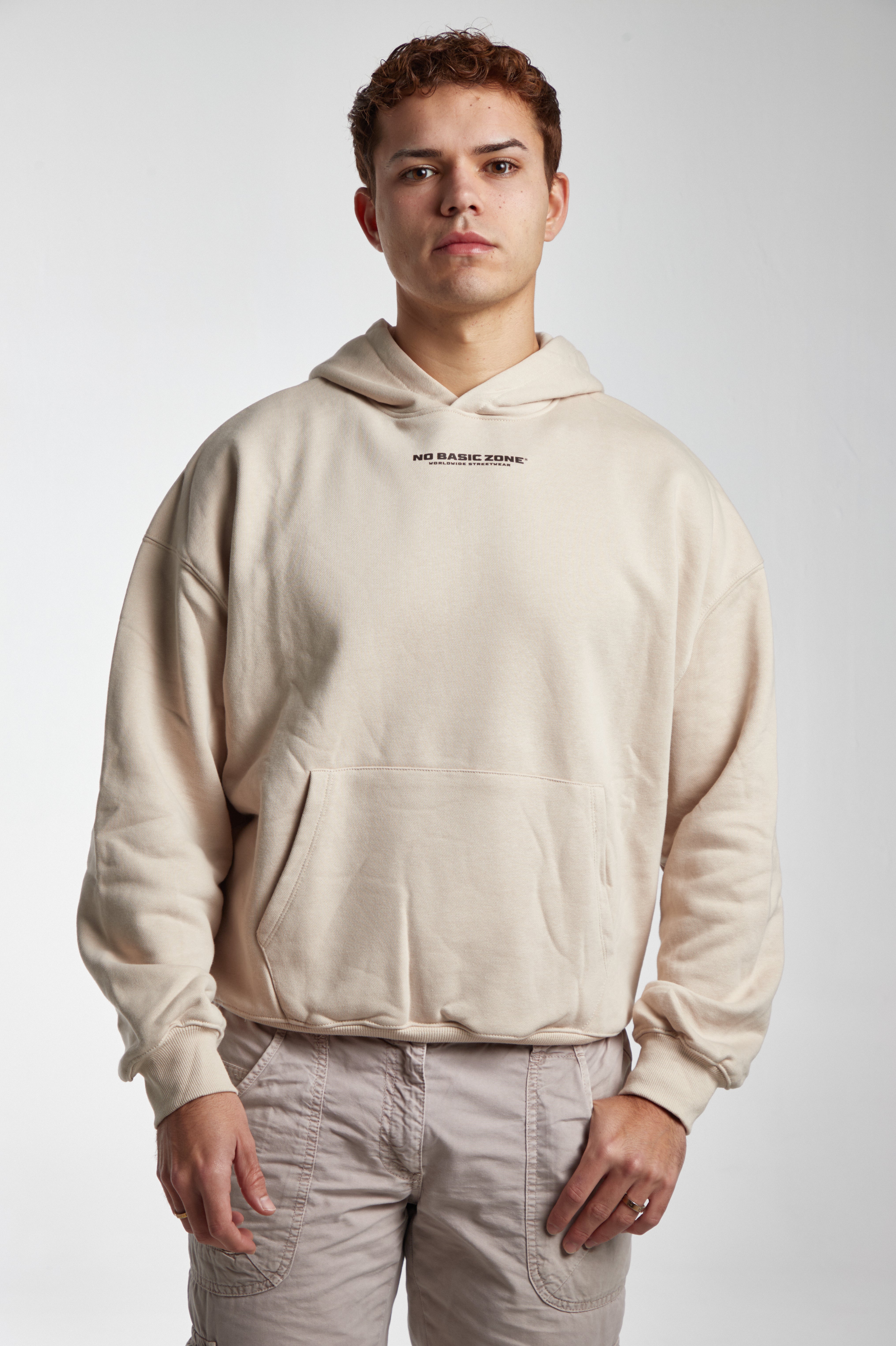 WORLDWIDE // BEIGE HOODIE
