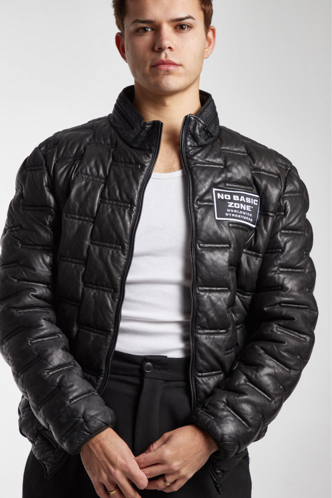 NBZ QUILTED BLACK // LEATHER JACKET