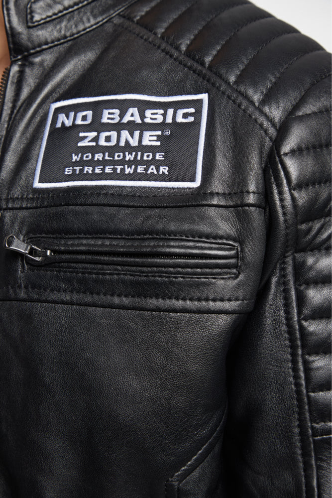 NBZ RIDER BLACK ARMOR // LEATHER JACKET