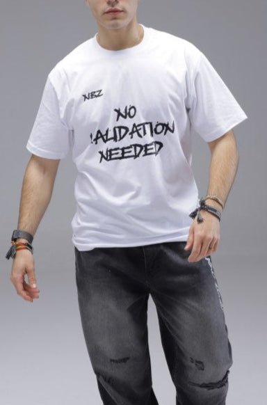SELF-MADE ENERGY // WHITE T-SHIRT - No Basic Zone