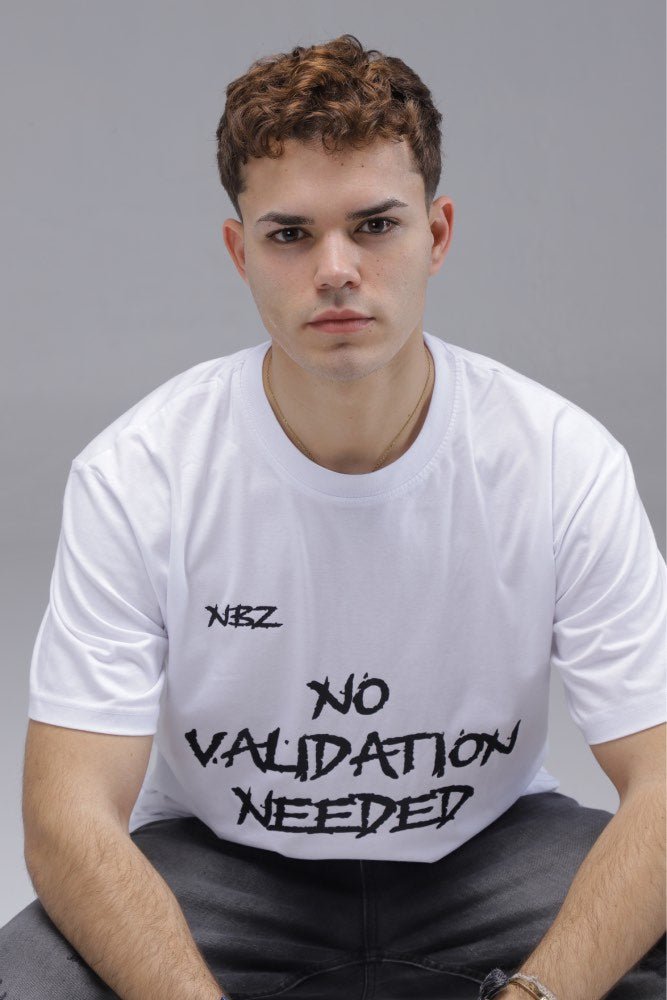 SELF-MADE ENERGY // WHITE T-SHIRT - No Basic Zone