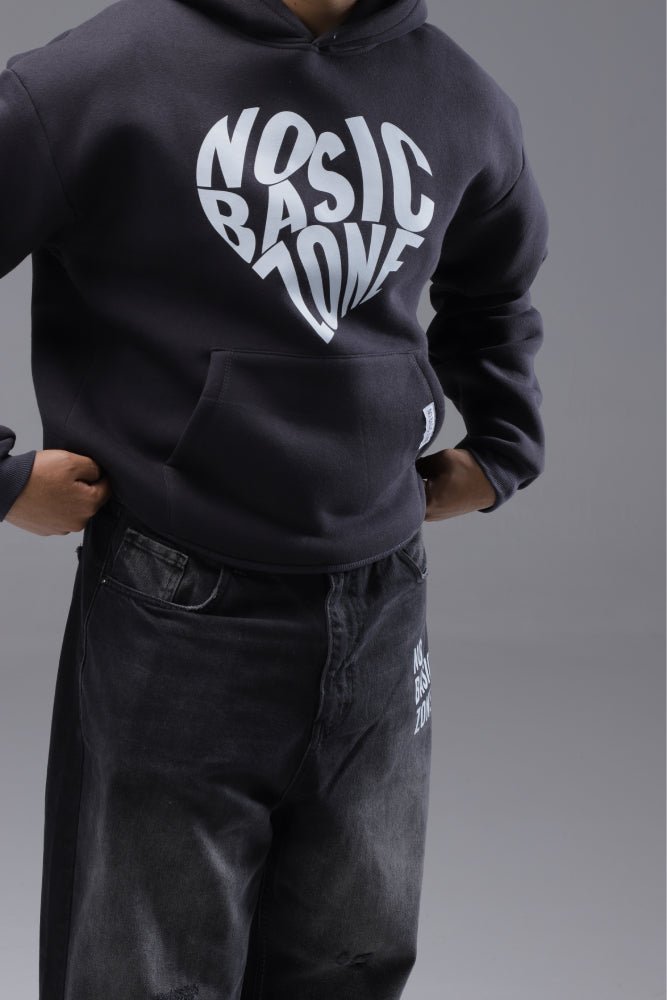 HEARTPRINT // ASPHALT HOODIE - No Basic Zone