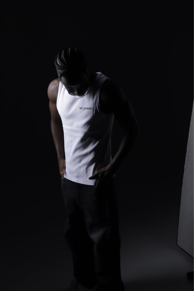 NBZ // WHITE TANK TOP - No Basic Zone