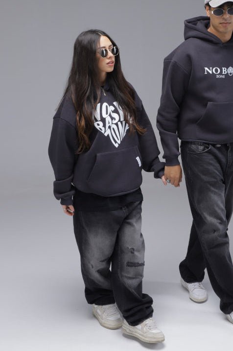 HEARTPRINT // ASPHALT HOODIE - No Basic Zone