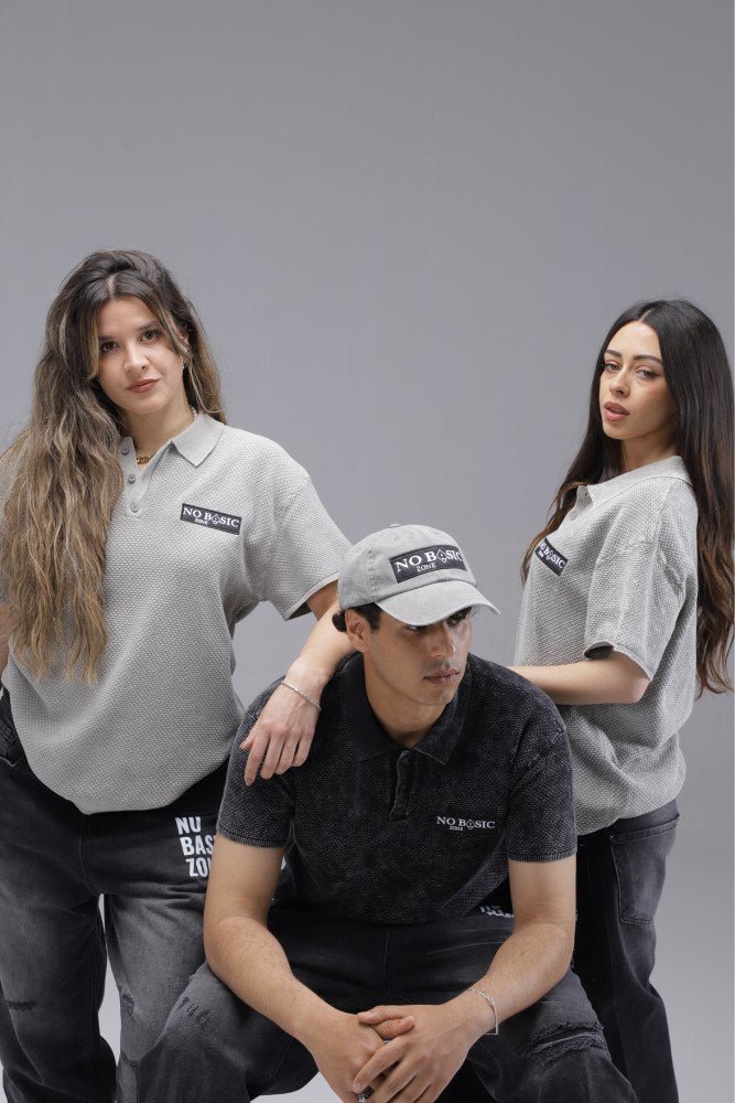 TIMELESS // GREY POLO SHIRT - No Basic Zone