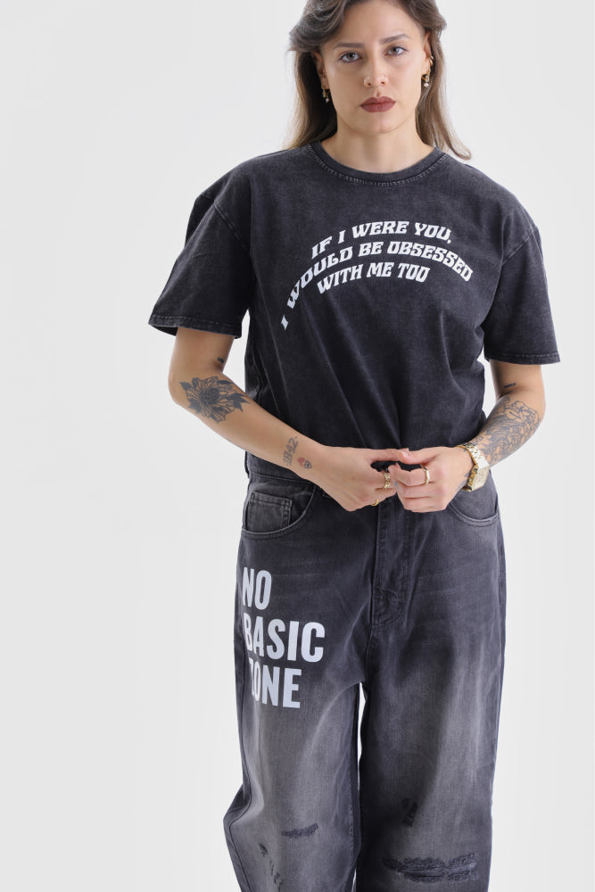 EGO TRIP // GREY T-SHIRT - No Basic Zone