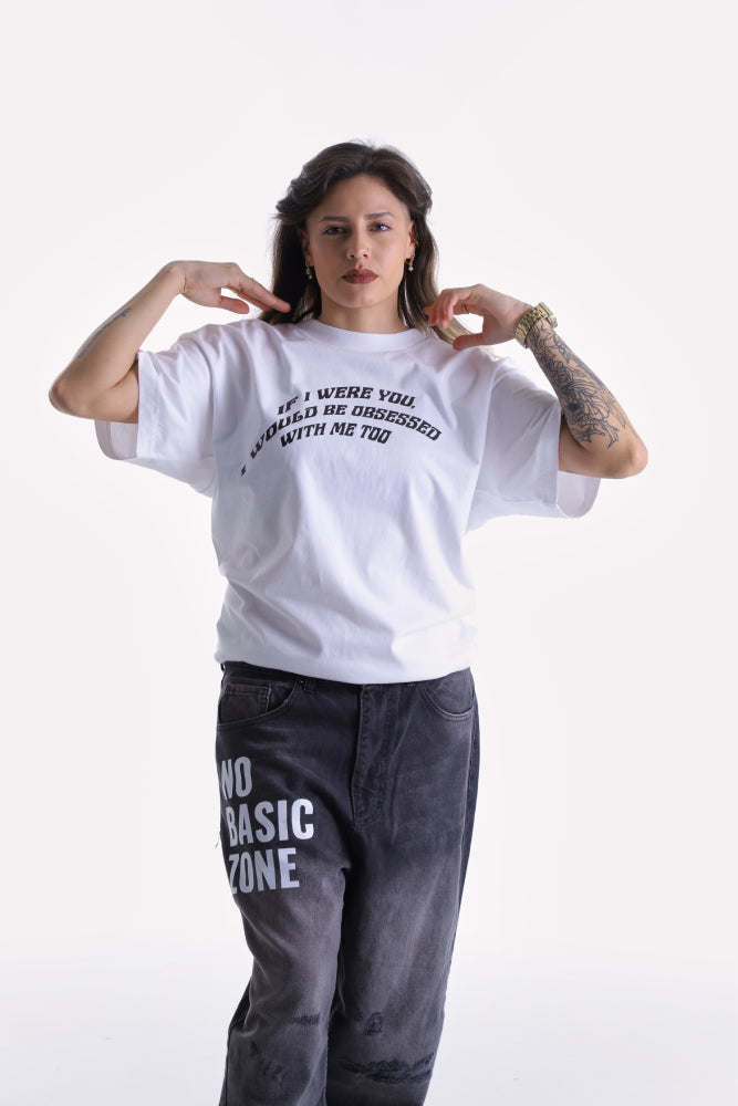 EGO TRIP // WHITE T-SHIRT - No Basic Zone