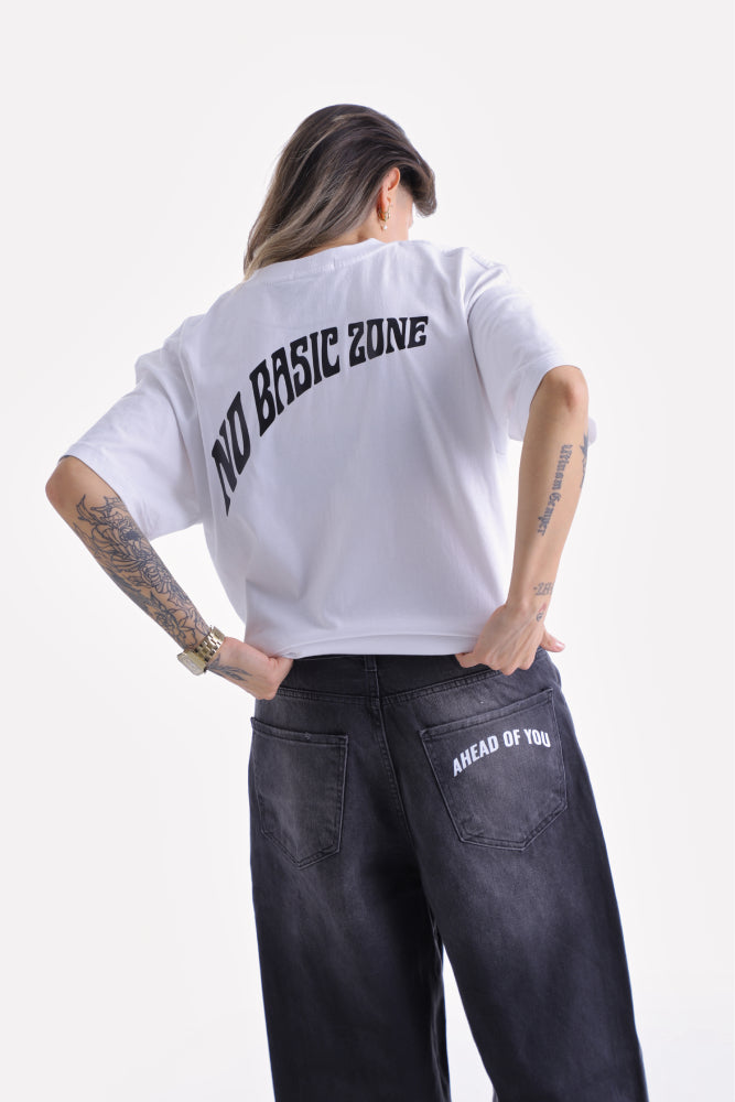 EGO TRIP // WHITE T-SHIRT - No Basic Zone