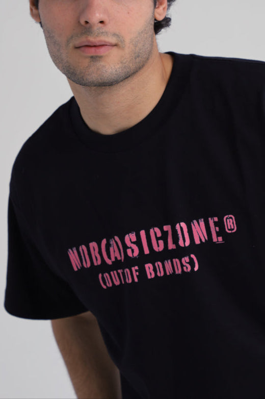 BORDERLESS // BLACK-PINK T-SHIRT - No Basic Zone