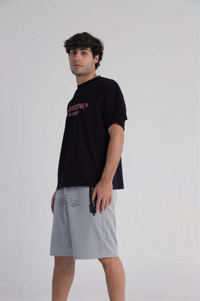 BORDERLESS // BLACK-PINK T-SHIRT - No Basic Zone