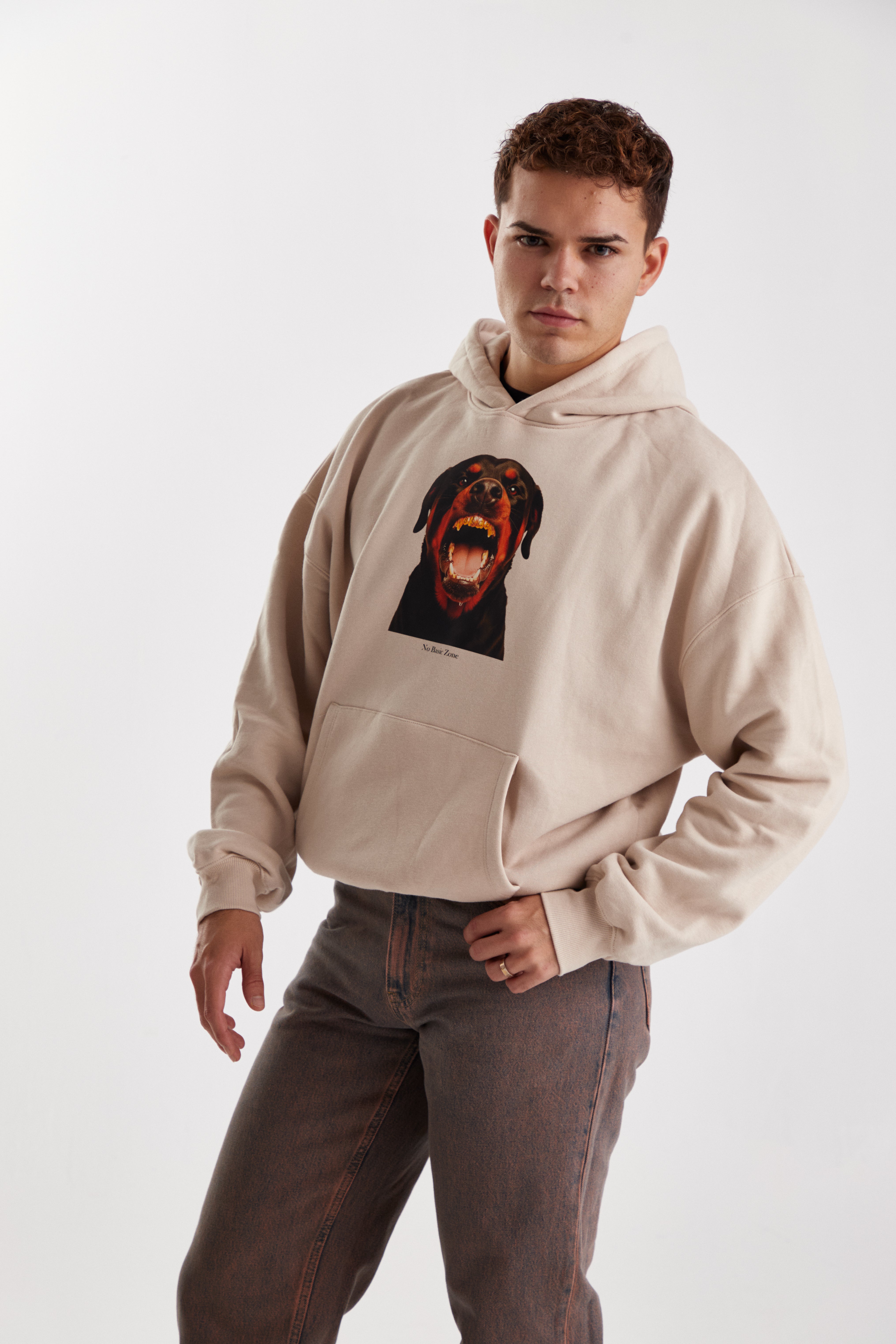 ROW DOG // BEIGE HOODIE