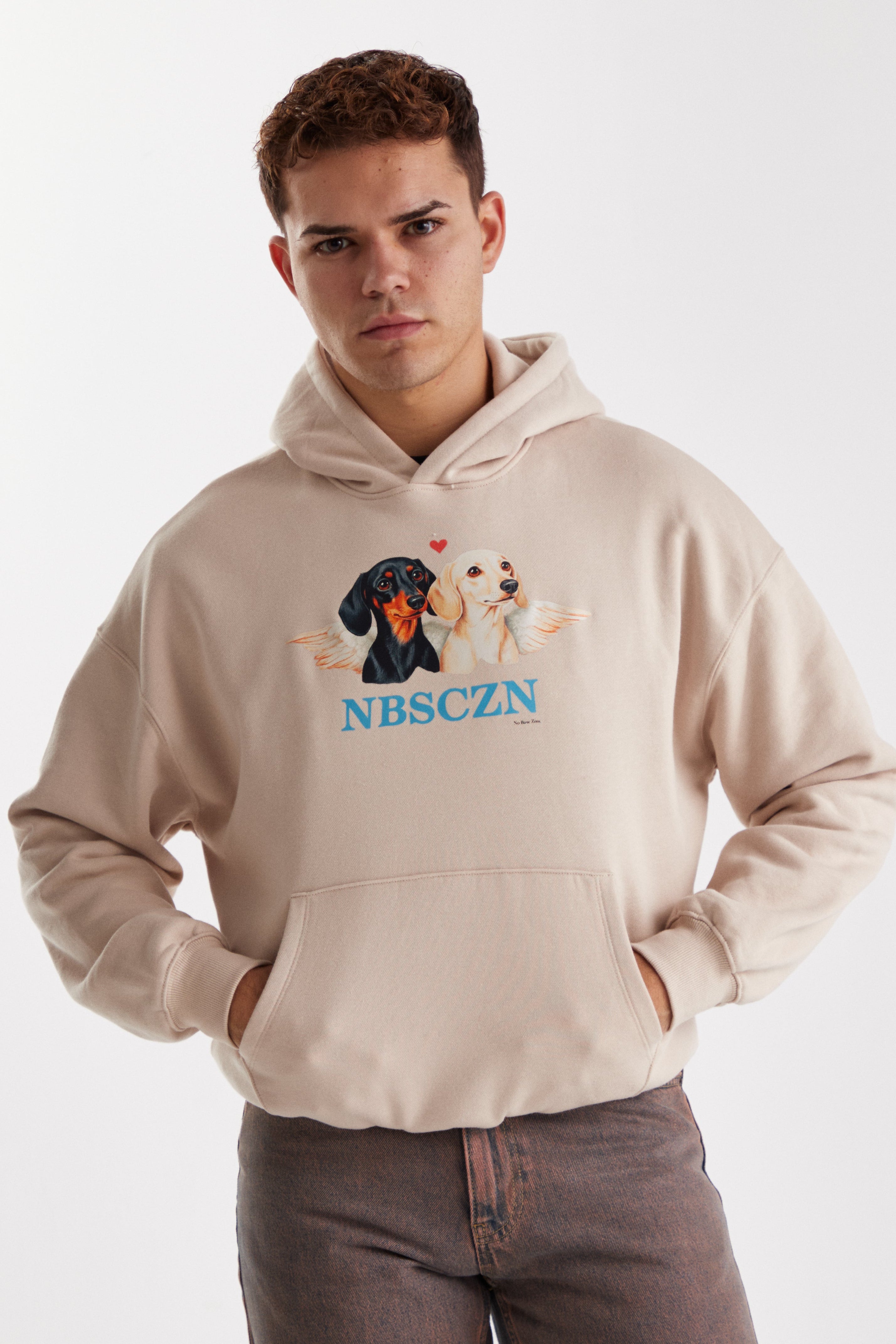 CHERUB DOGS // BEIGE HOODIE
