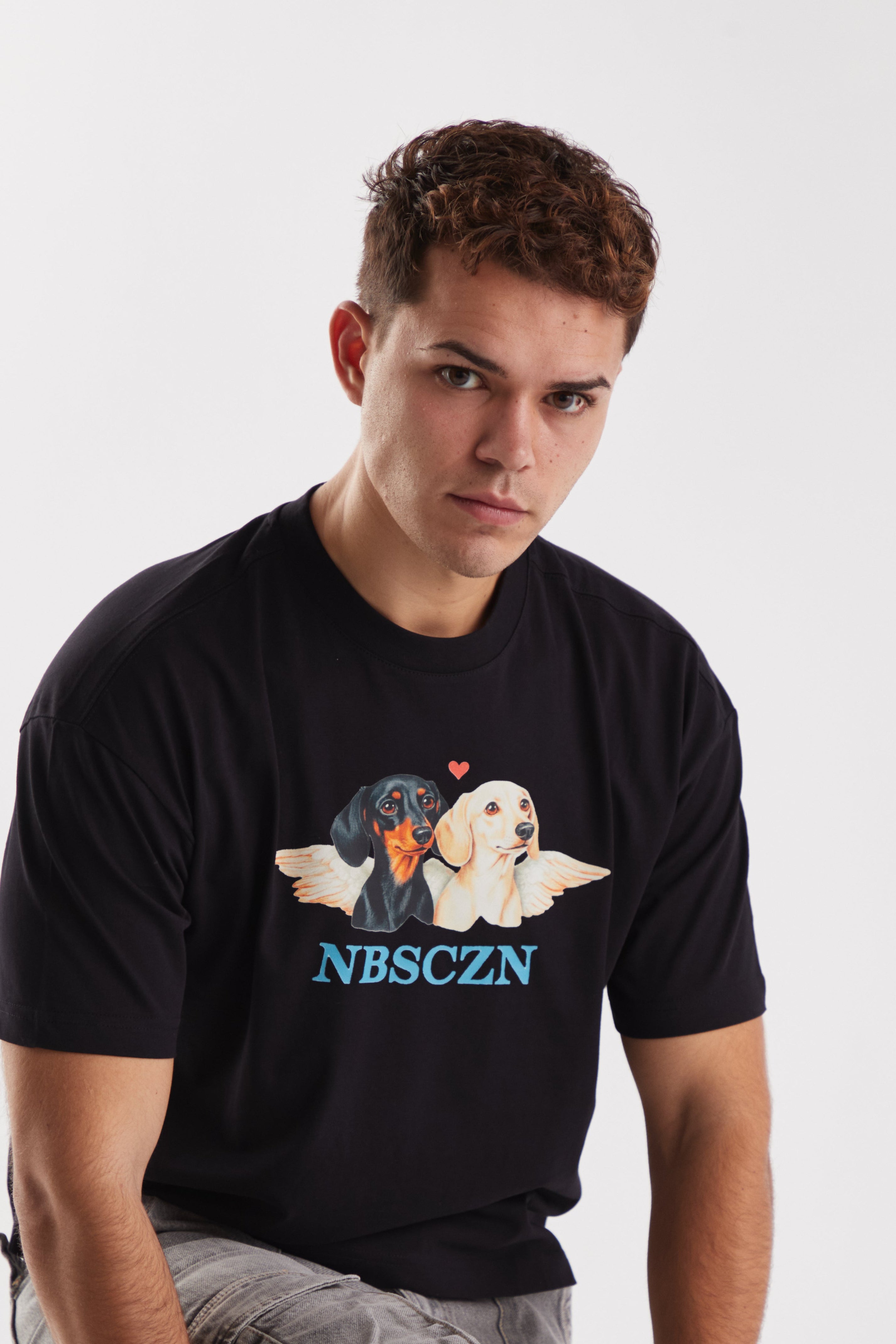 CHERUB DOGS // BLACK T-SHIRT