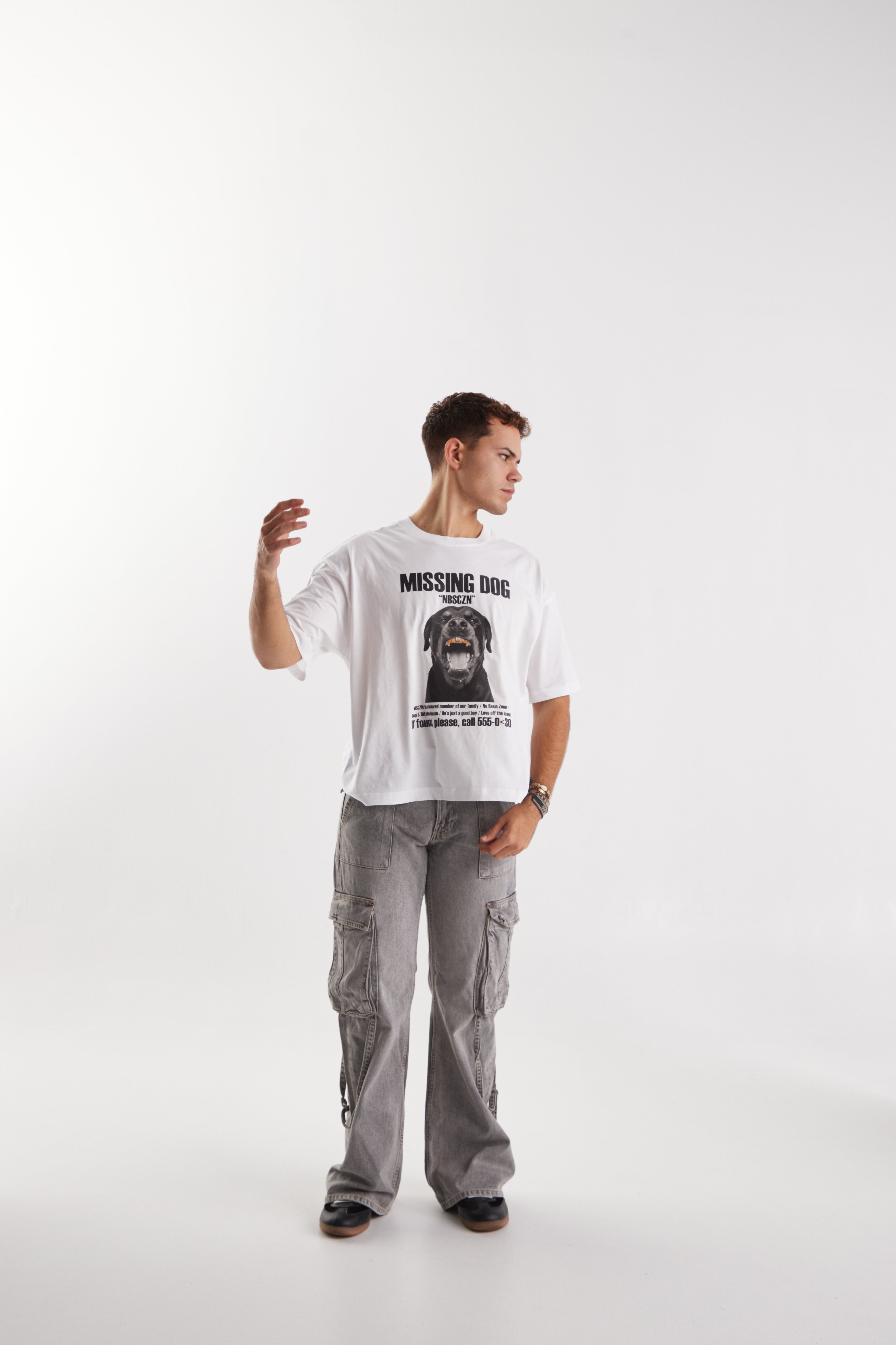 MISSING DOG // WHITE T-SHIRT
