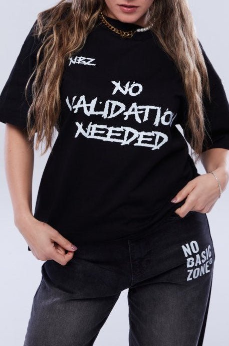 SELF-MADE ENERGY // BLACK T-SHIRT - No Basic Zone