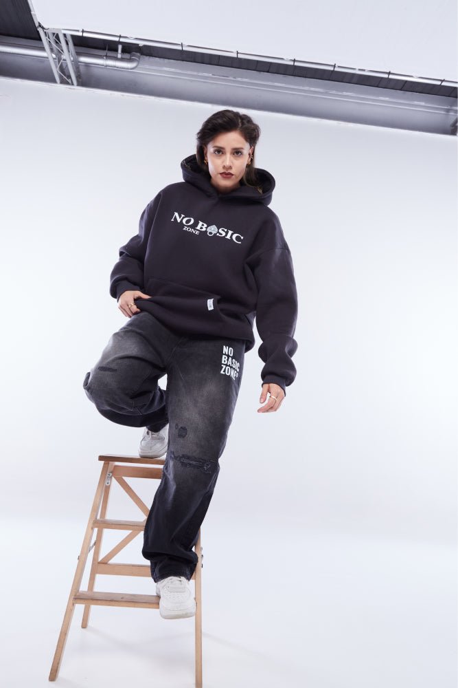 HUSTLER SPIRIT // ASPHALT HOODIE - No Basic Zone