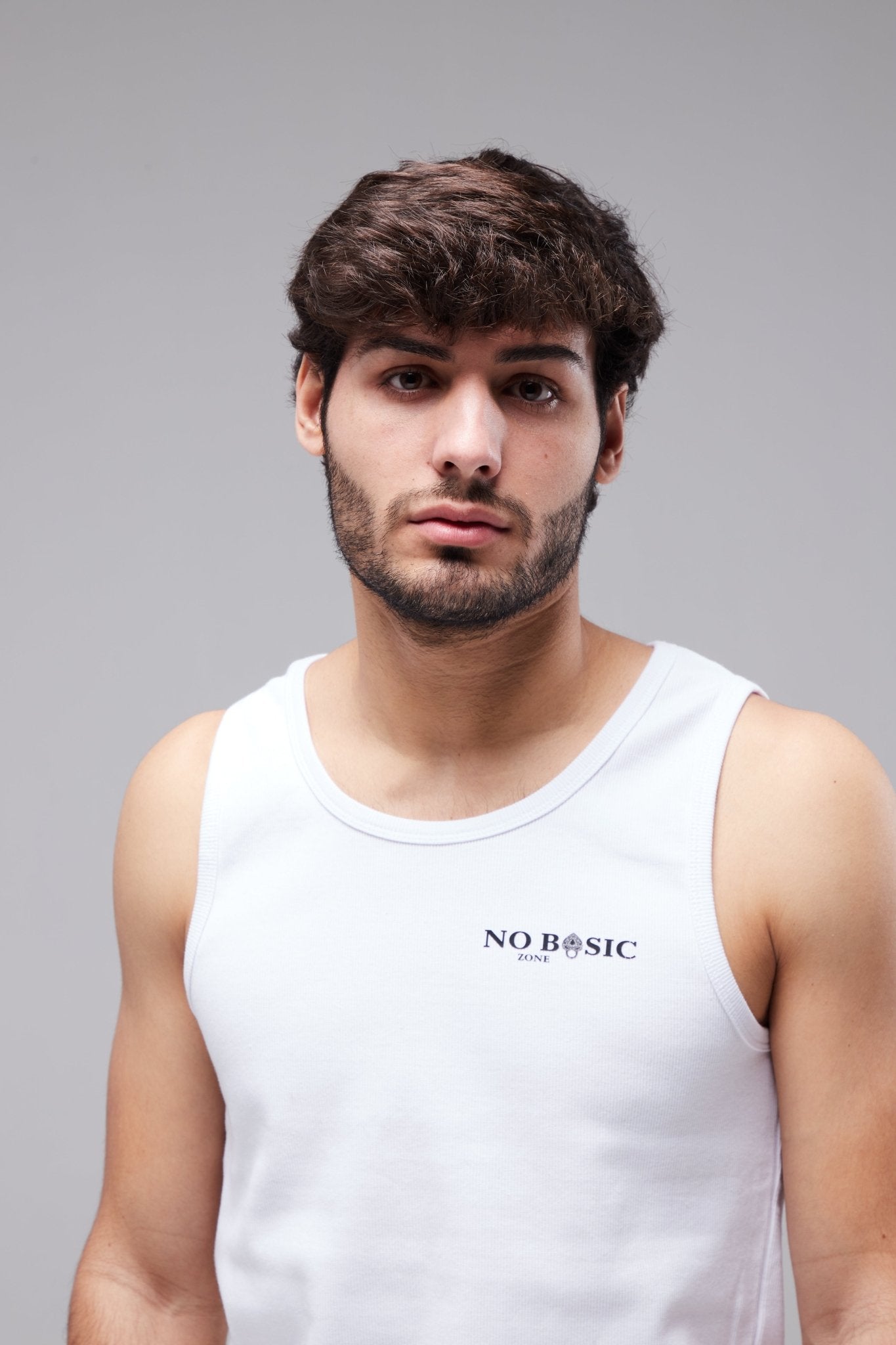NBZ // WHITE TANK TOP - No Basic Zone
