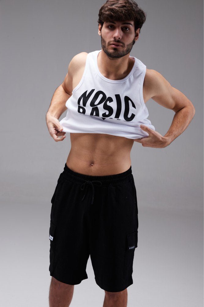 HEARTPRINT // WHITE TANK TOP - No Basic Zone