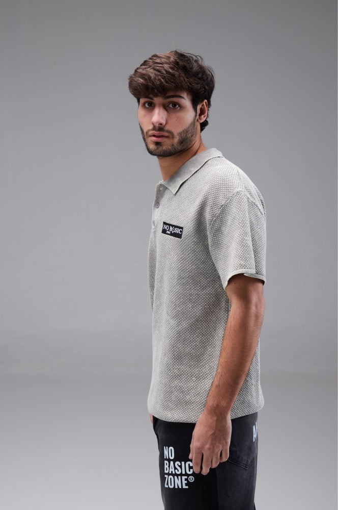 TIMELESS // GREY POLO SHIRT - No Basic Zone