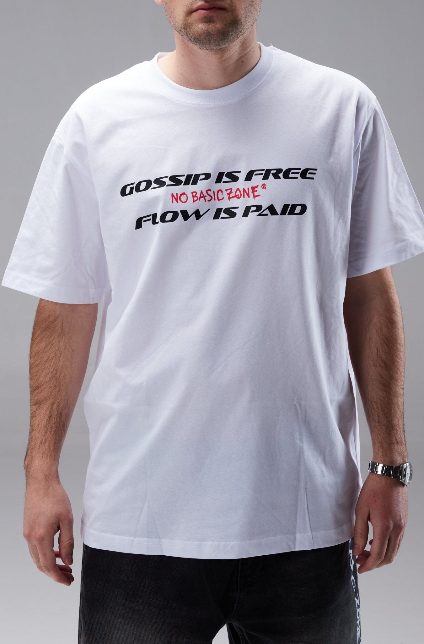 NO FREE GAME // WHITE T-SHIRT - No Basic Zone