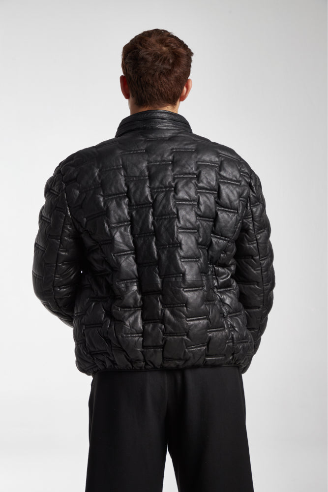 NBZ QUILTED BLACK // LEATHER JACKET