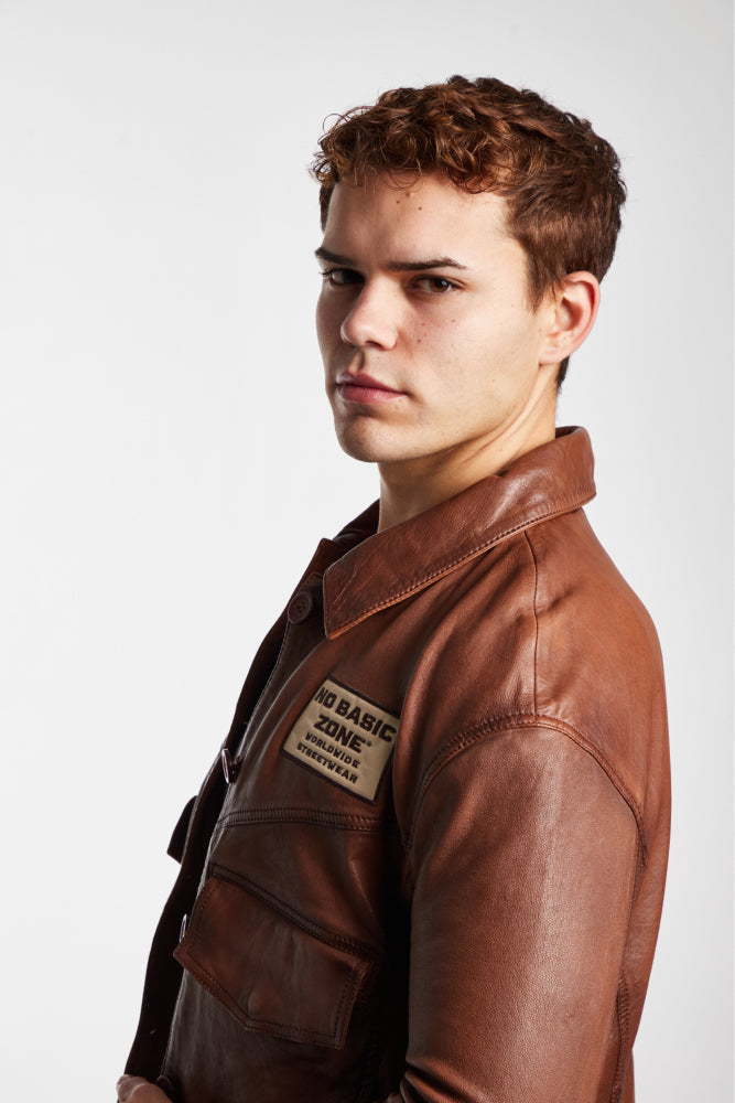 NBZ VINTAGE BROWN // LEATHER JACKET