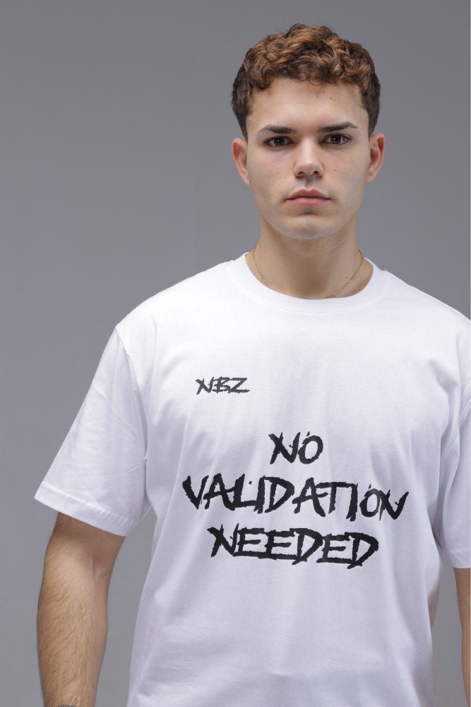 SELF-MADE ENERGY  // WHITE T-SHIRT - No Basic Zone