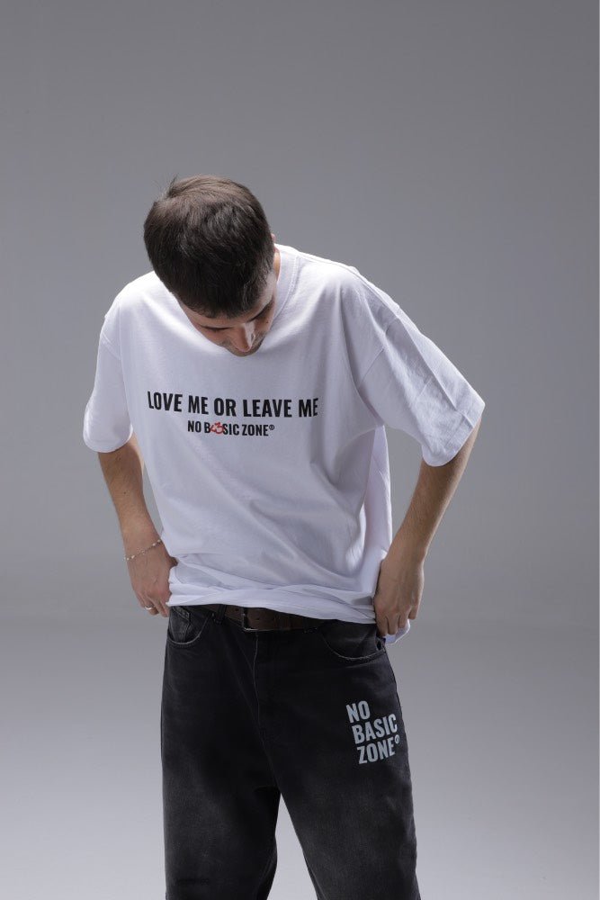 NO HALFWAY // WHITE T-SHIRT - No Basic Zone