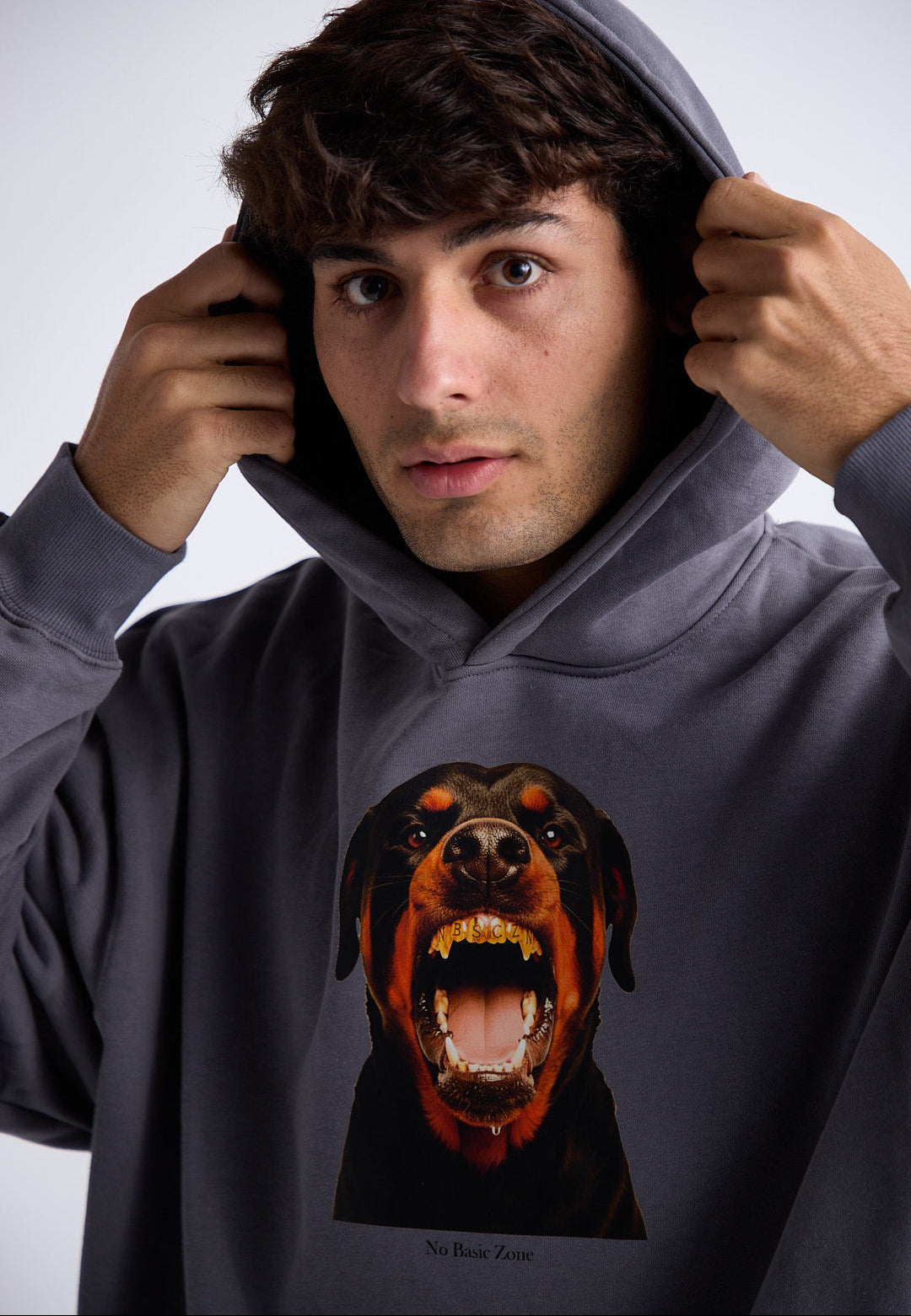 ROW DOG // GREY HOODIE