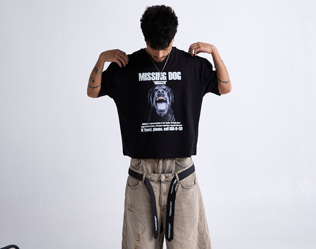 MISSING DOG // BLACK T-SHIRT