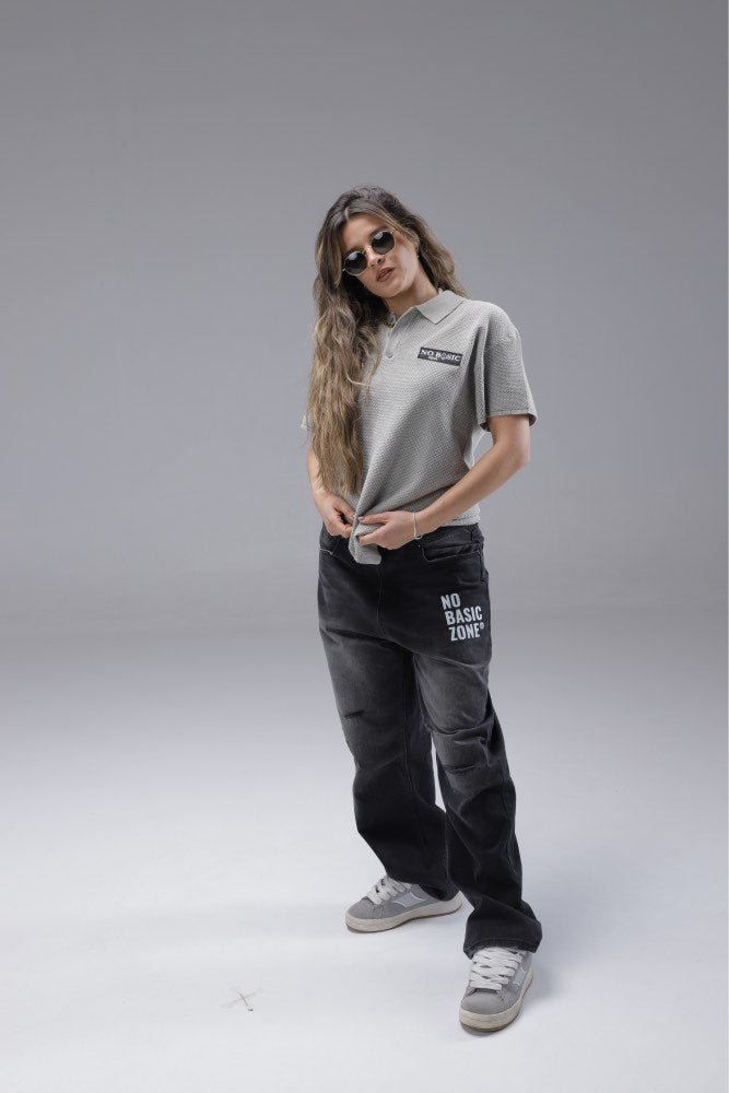 TIMELESS // GREY POLO SHIRT - No Basic Zone