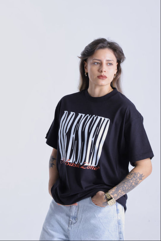 DRESSED // BLACK T-SHIRT - No Basic Zone