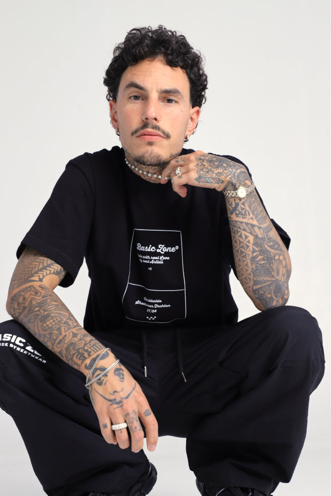 NAPKIN // BLACK T-SHIRT - No Basic Zone