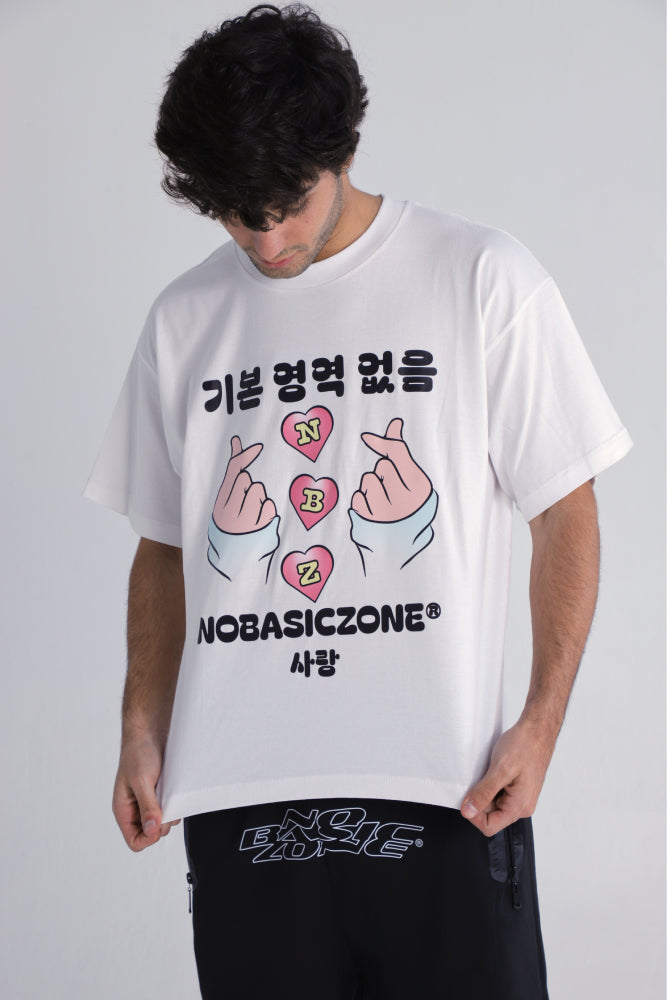 BUBBLELOVE // WHITE T-SHIRT - No Basic Zone