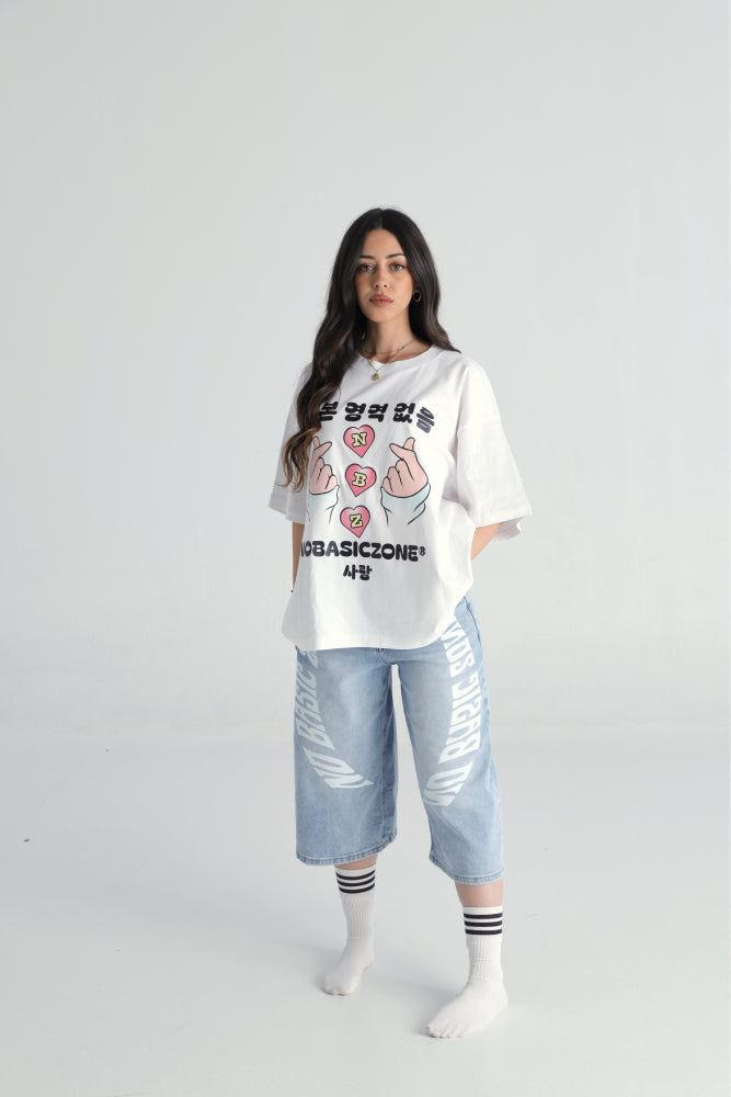 BUBBLELOVE // WHITE T-SHIRT - No Basic Zone
