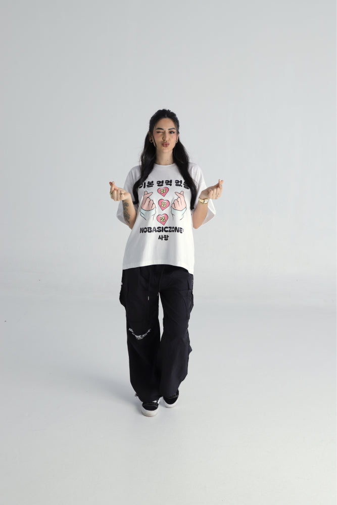 BUBBLELOVE // WHITE T-SHIRT - No Basic Zone