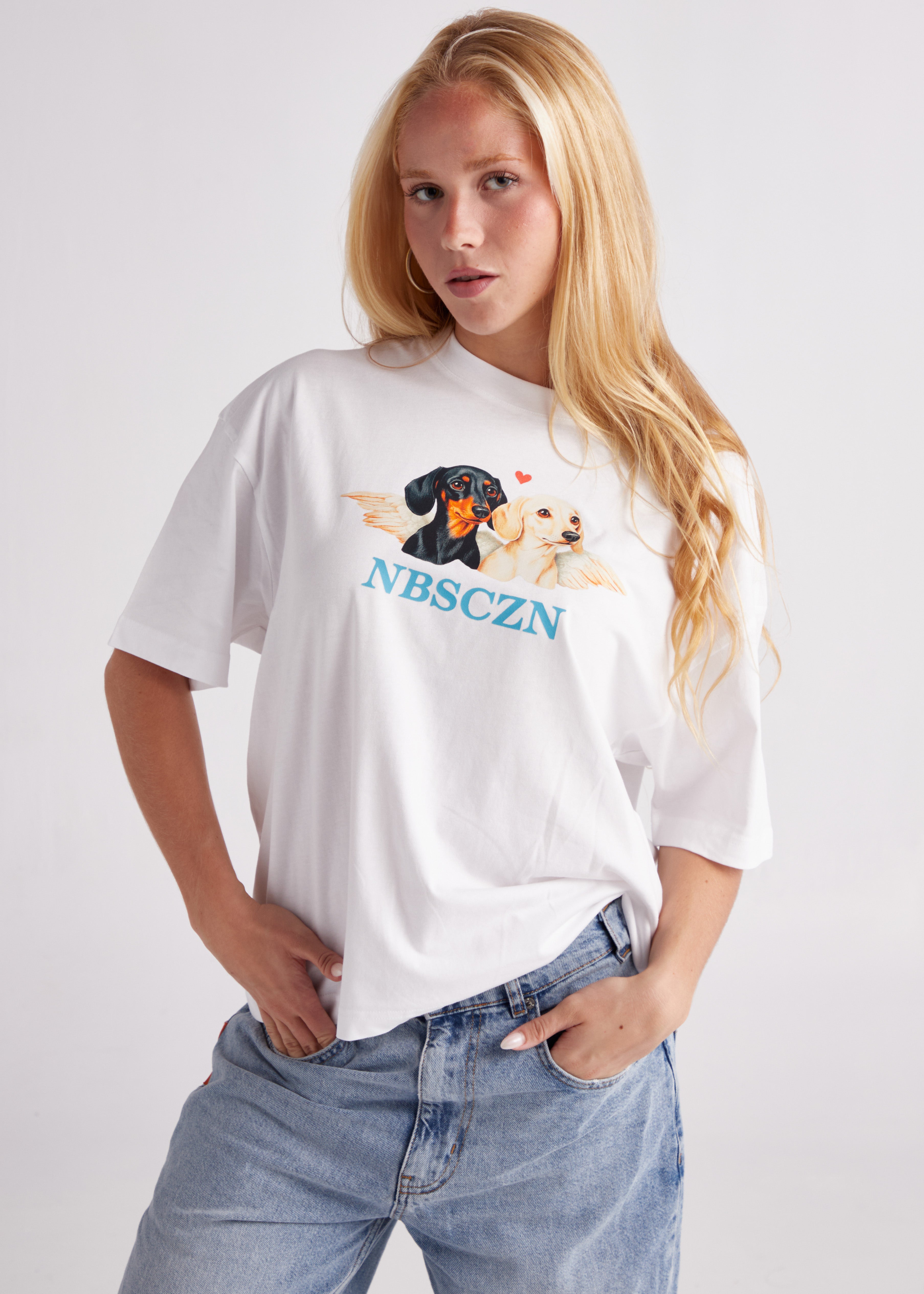 CHERUB DOGS // WHITE T-SHIRT