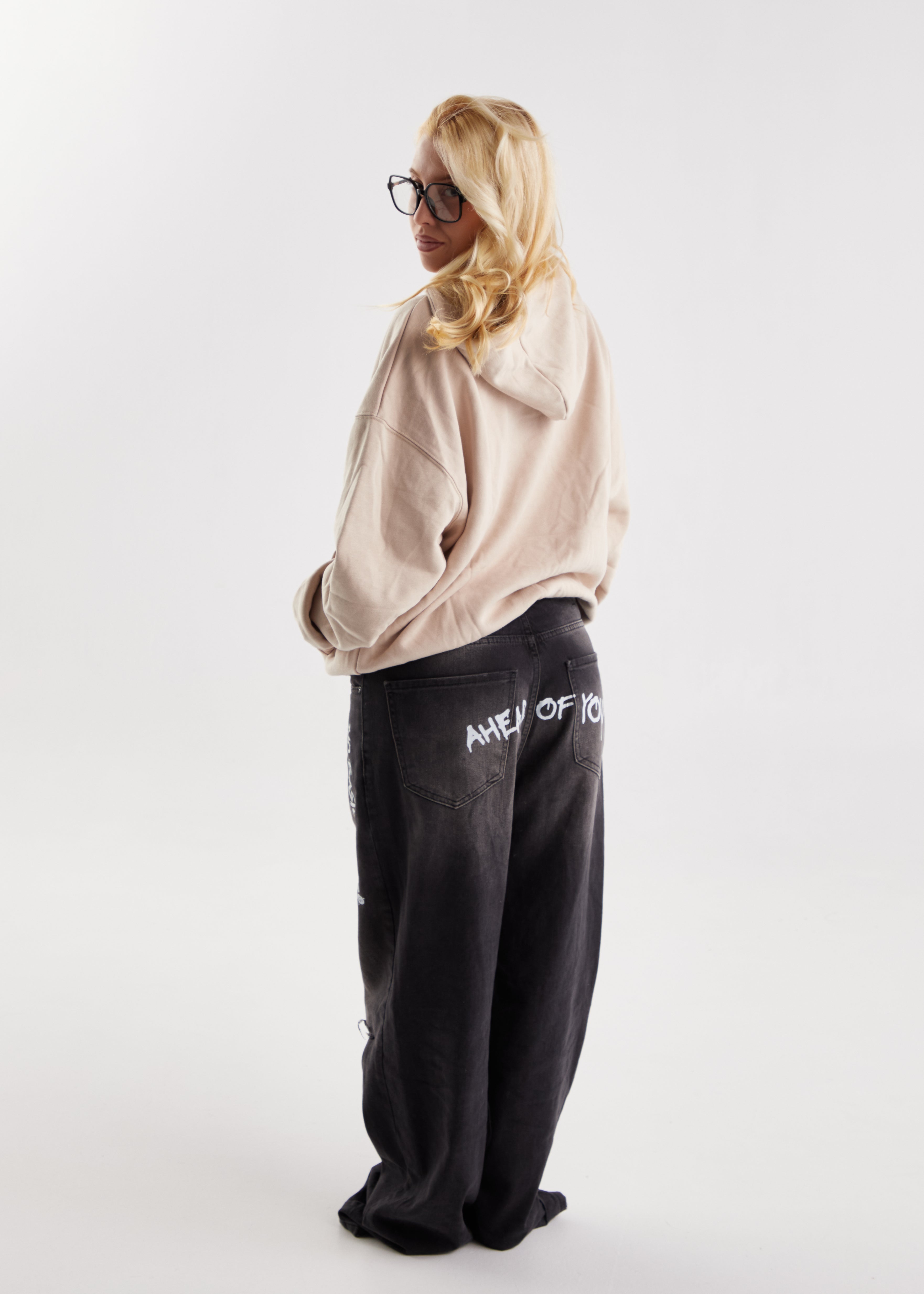 ROW DOG // BEIGE HOODIE