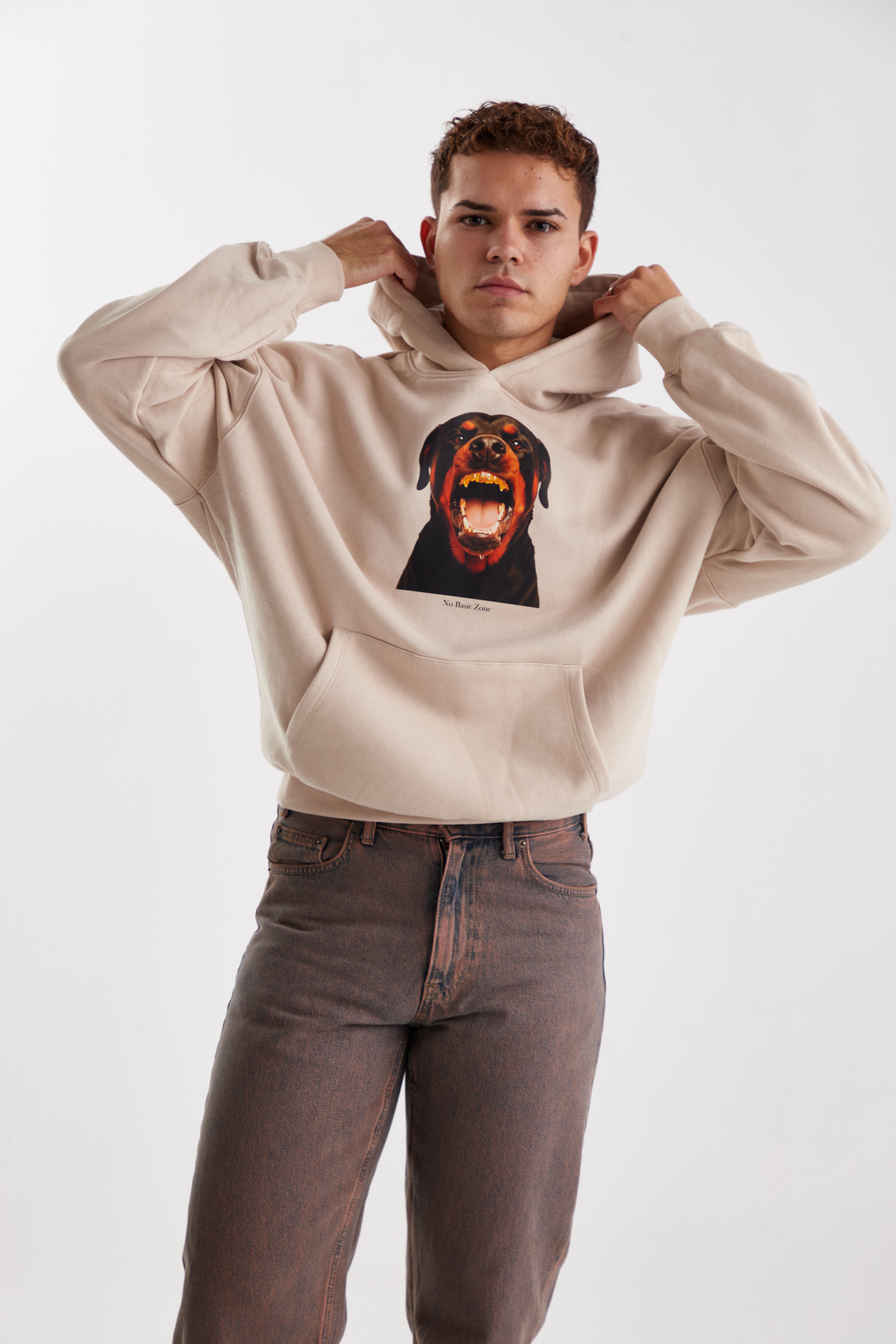 ROW DOG // BEIGE HOODIE