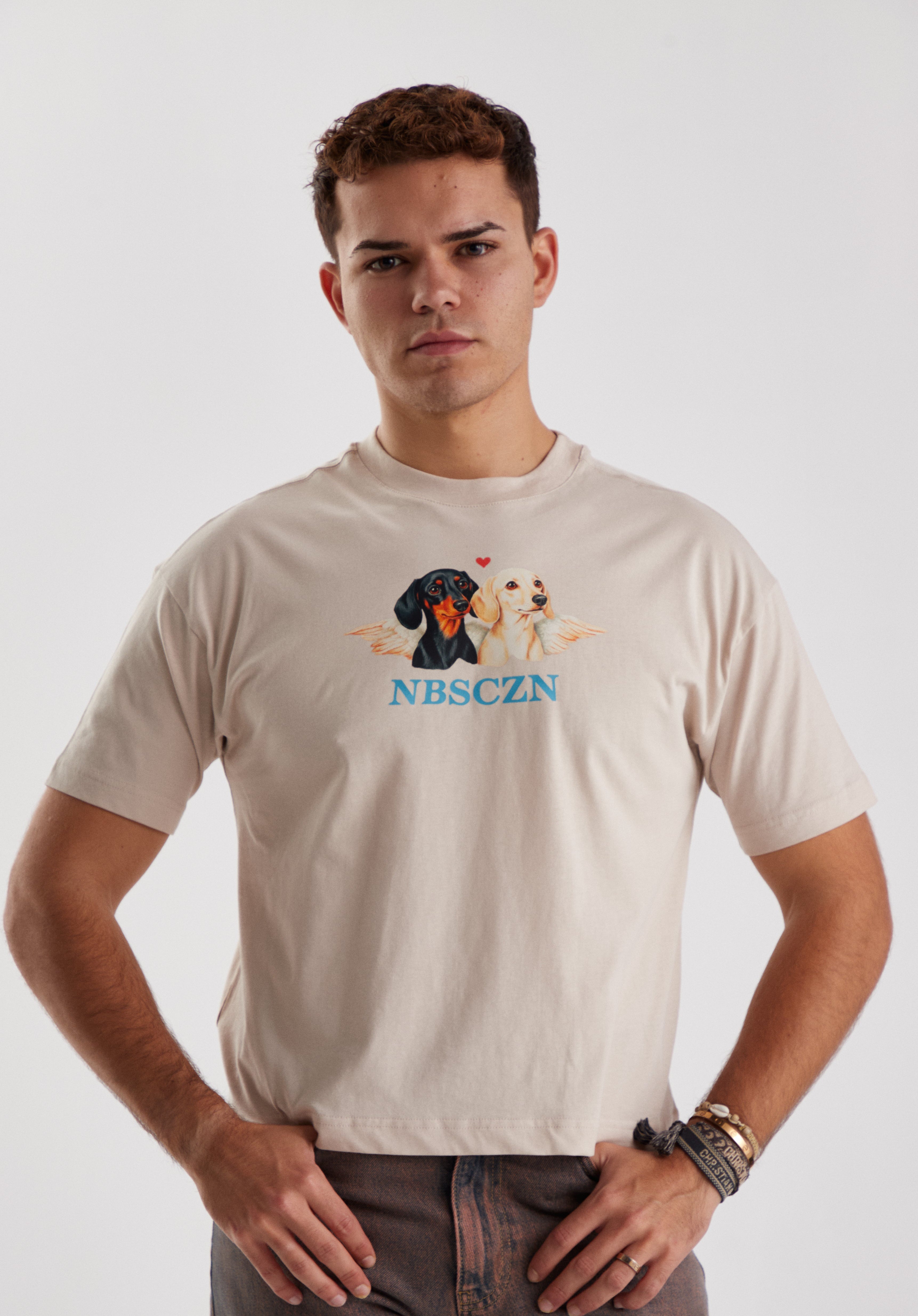 CHERUB DOGS // BEIGE T-SHIRT