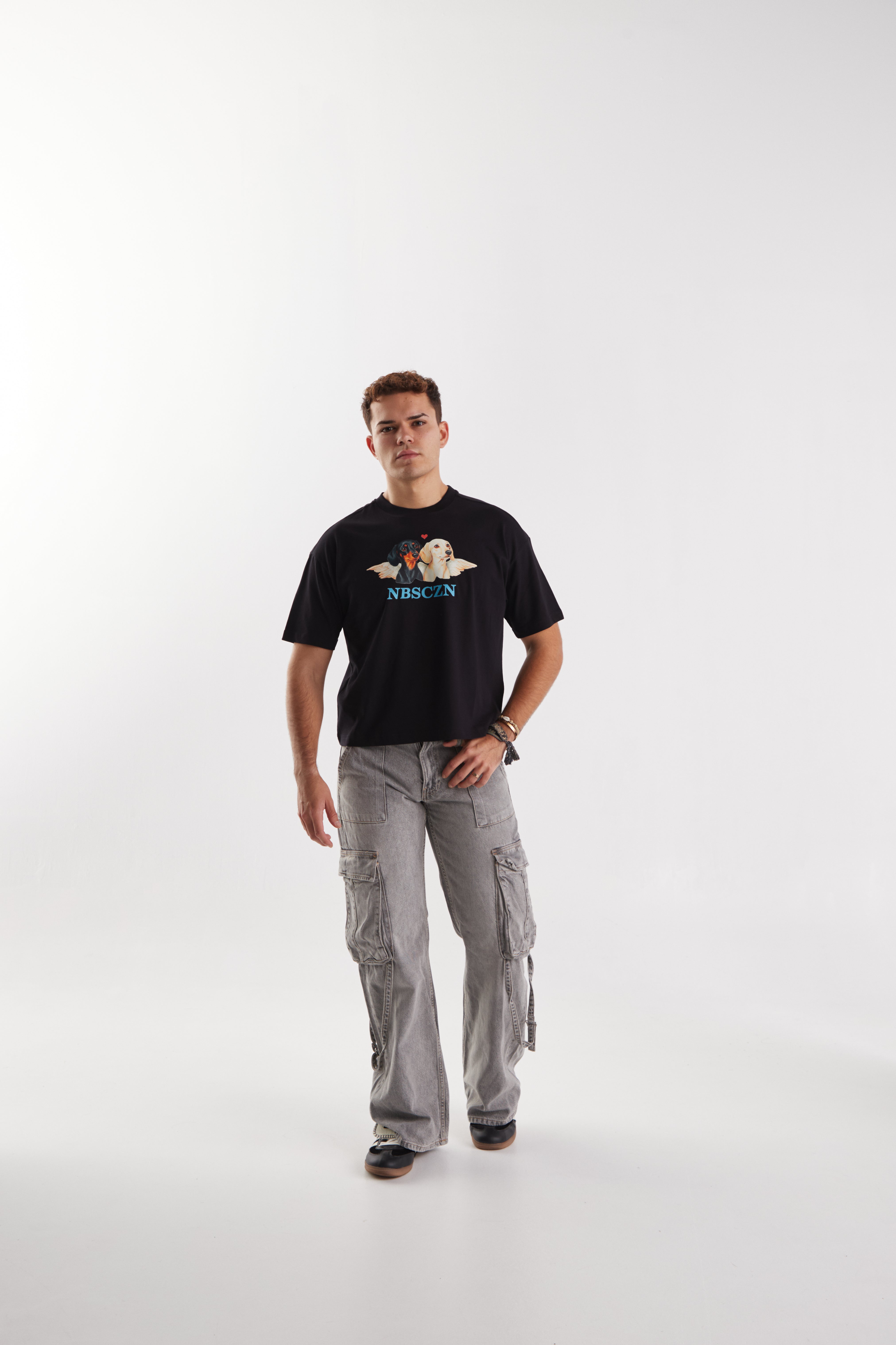 CHERUB DOGS // BLACK T-SHIRT