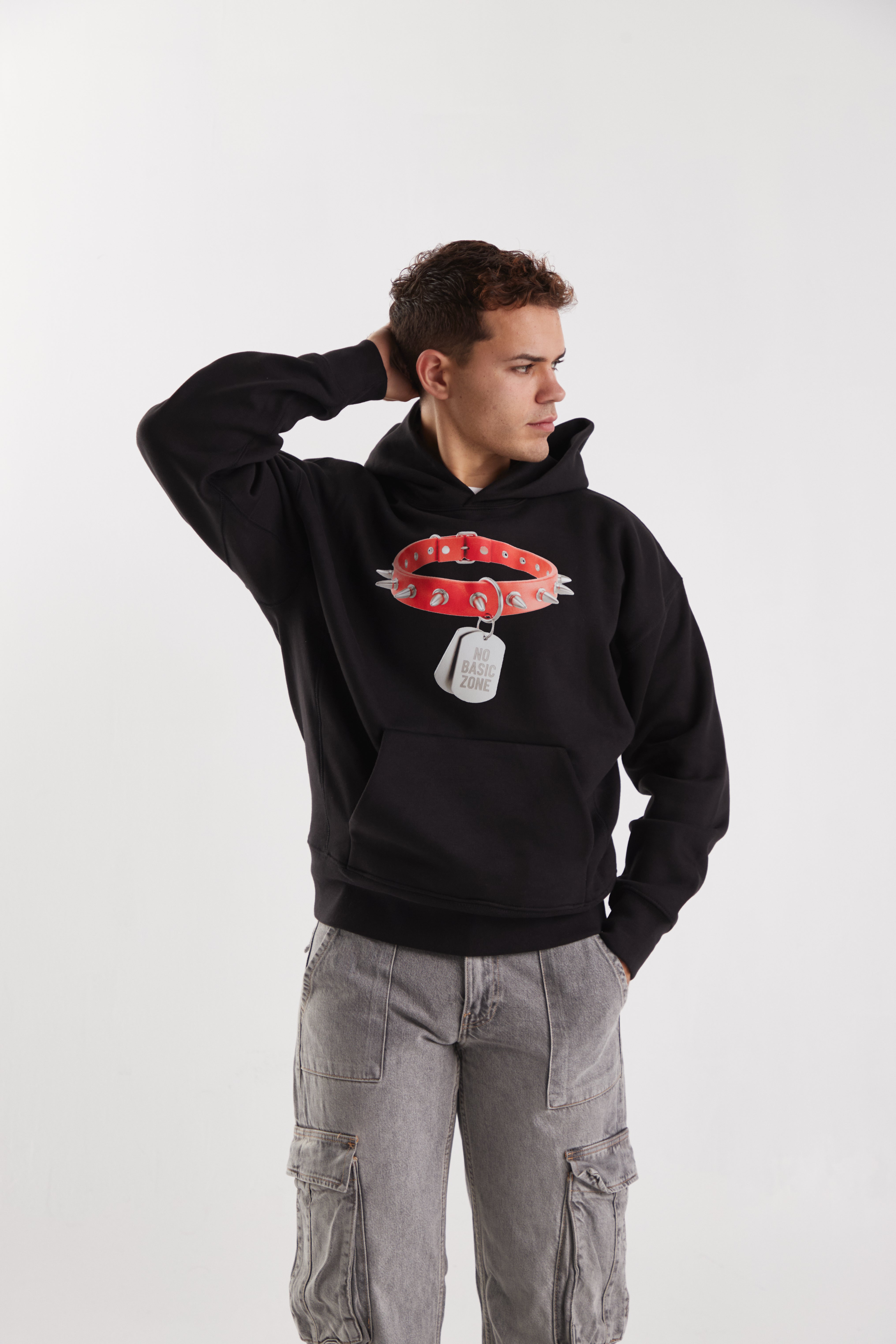 BIG DOG LEASH // BLACK HOODIE