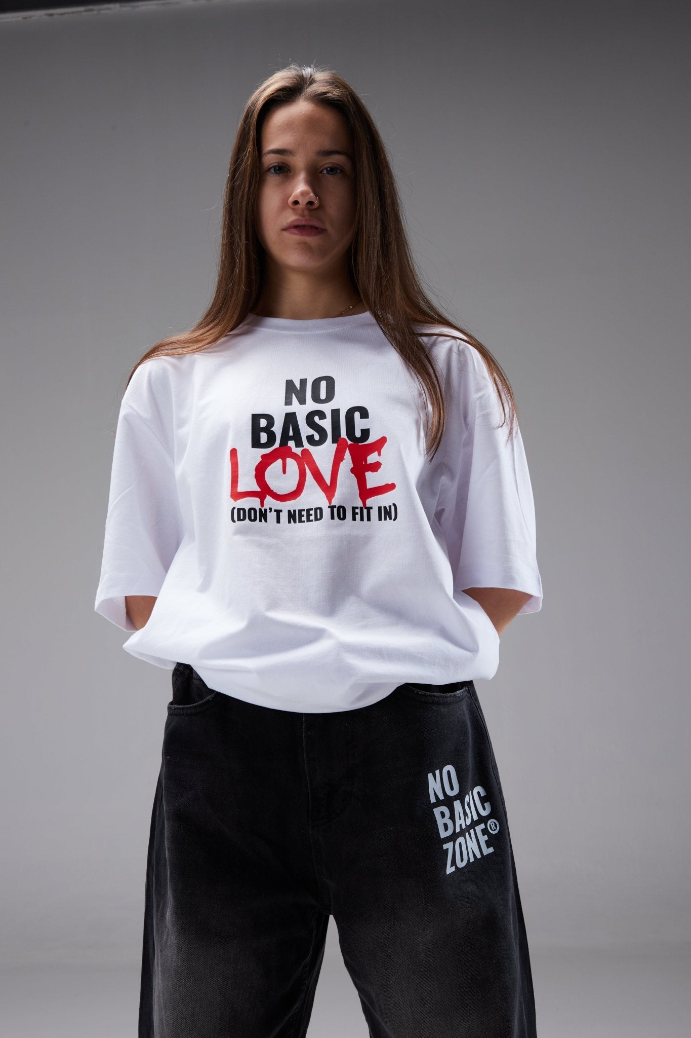 NO LABELS // WHITE T-SHIRT - No Basic Zone