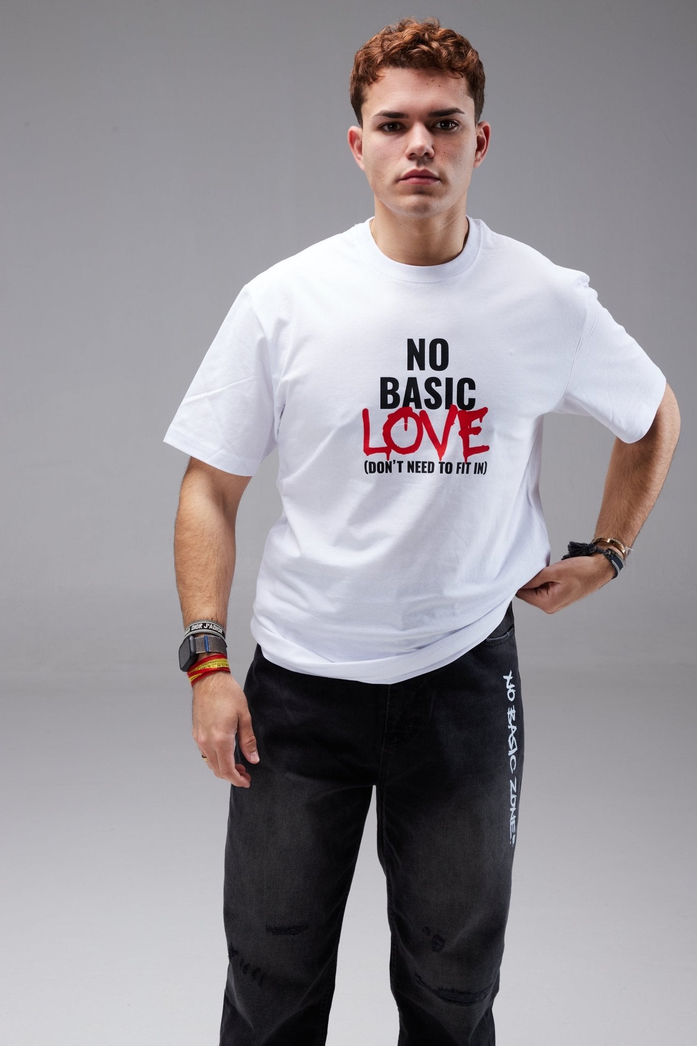 NO LABELS // WHITE T-SHIRT - No Basic Zone