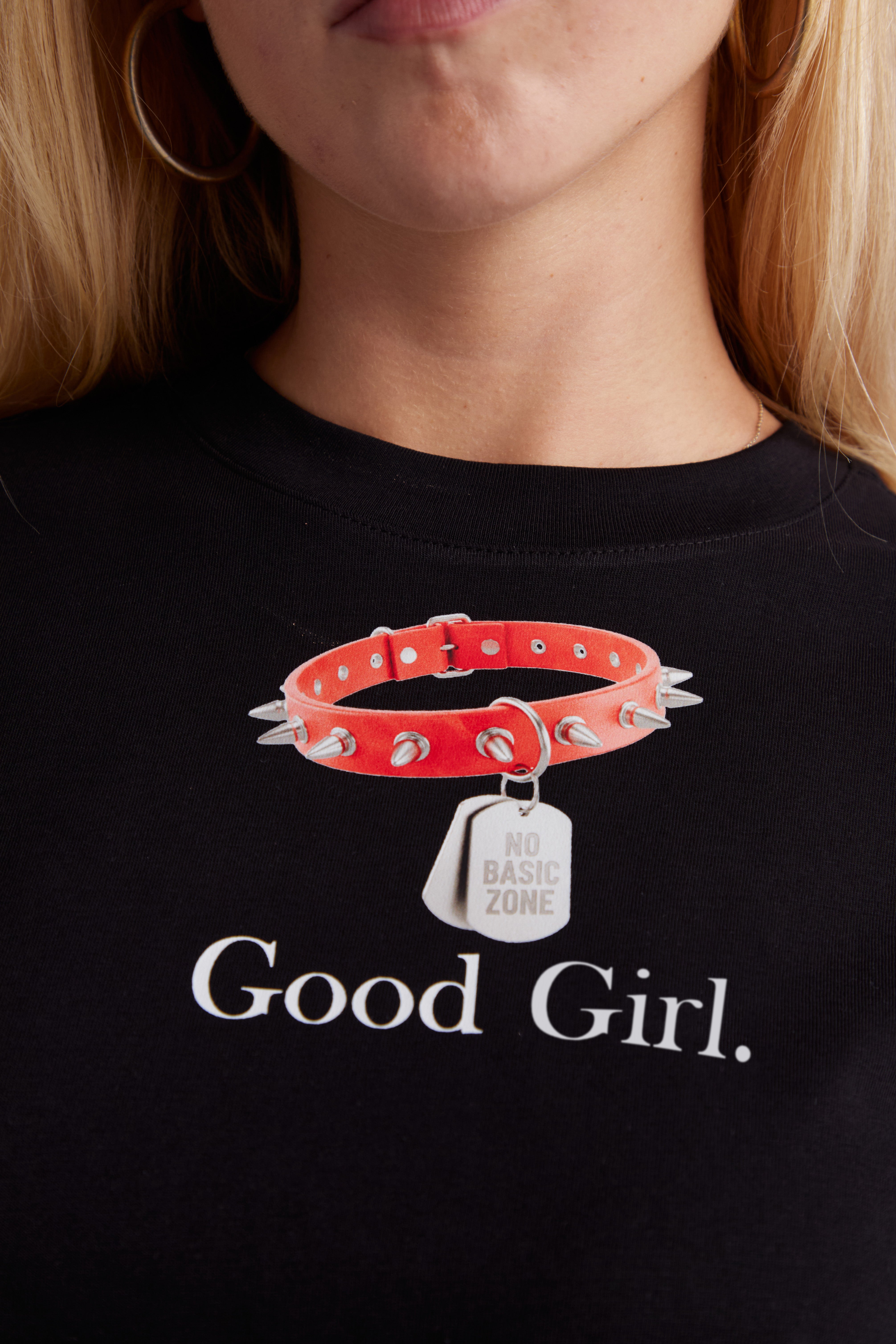 DOG LEASH - GOOD GIRL // BLACK T-SHIRT