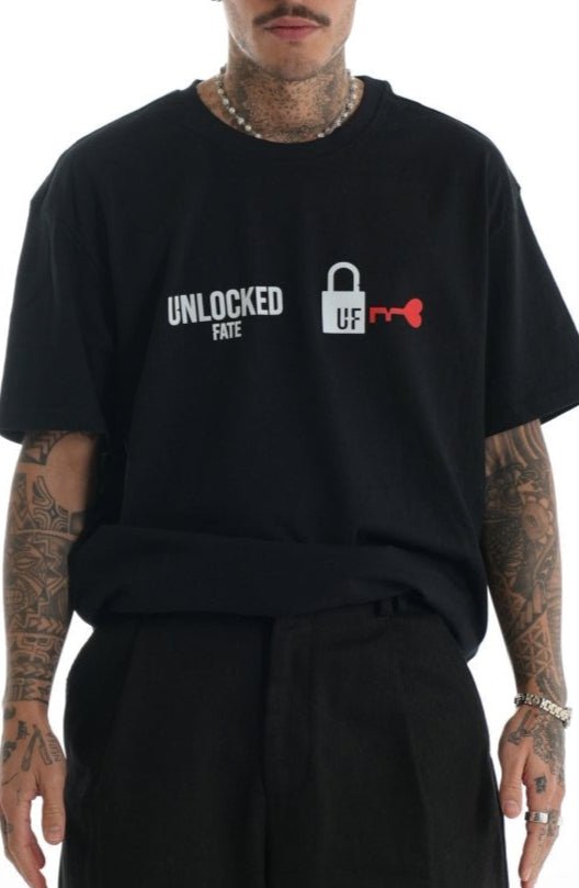 UNLOCKED FATE LOVE T-SHIRT BLACK